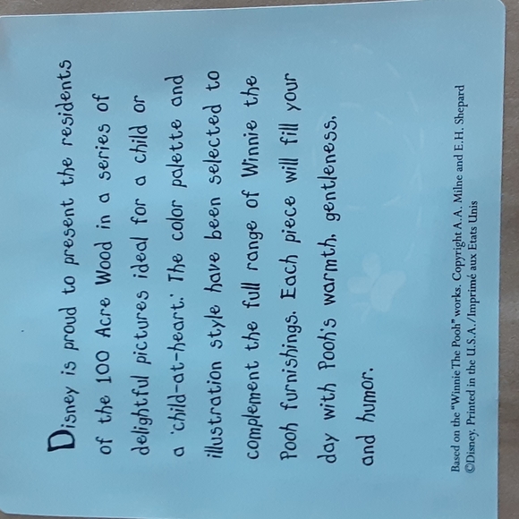 Disney's Winnie the Pooh Framed Art Print Fall Four Seasons Series (1) - Picture 9 of 10